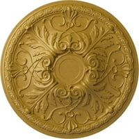 Ekena Millwork 26 OD 3 P Тристан Медалјон, рачно насликан иридисен злато