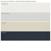 Колекција за сопствени изрази, безжична просторија затемнувачка сенка на ролери, светло сива, 5 8 ширина 48