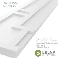 Ekena Millwork 15 W 44 H TRUE FIT PVC HASTINGS FIXED MONT SULTERS, подготвен