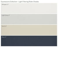 Колекција на сопствени изрази, ролери за филтрирање на безжична светлина, светло сива, должина од 5 8 ширина