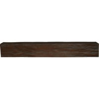 Ekena Millwork 6 H 10 D 48 W Riverwood Fau Wood Camply Mantel, Premium Hickory