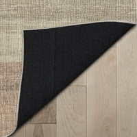 Добро ткаени апстрактно зајдисонце модерен гроздобер градиент рамен ткаенина беж кафеава 5'3 7'3 килим за површина