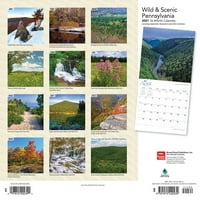 Месечен плоштад календар на издавачи на Browntrout, Пенсилванија, диви и сценски