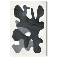 Апстрактна wallидна уметност за печатење бело 16x24