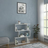 Ада дома украсен мебел Ниво отворена полица бела Понтијак модерна книжарница