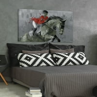 Parvez Taj Возење на коњички коњи Сликарство печатење на завиткано платно