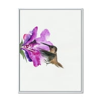 Виолетова Фучија гроздобер цвет врамено сликарство платно уметничко печатење