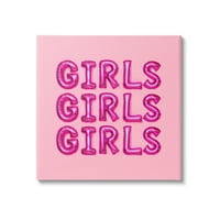 Stuple Industries розови девојки балон букви смели стилски типографија графичка уметничка галерија завиткана