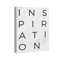 Винвуд студио Типографија и цитати intippationидна уметност платно „инспирација минималистичка мермерна хартија“ Инспиративни цитати и изреки - црна, бела боја