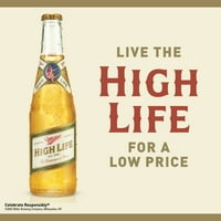 Милер Висок живот Лагер пиво, ФЛ Оз може, 4,6% АБВ