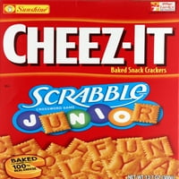 Cheez-It Scrabble Junior Beked Snack Crackers, 13. Оз