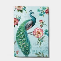 DesignArt „Handpicted Paicock“ цветни и ботанички платно уметнички дела