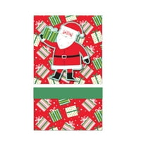 Време на одмор Мало црвено и зелено среќен Дедо Мраз Божиќ подарок со капак 4 4 3