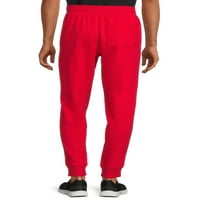 Панталони за џогер со машка и голема машка машка машка руно, големини до 3XL