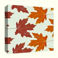 Слики, есенски лисја, 20х20, украсна платно wallидна уметност