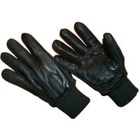 LD2311, кожни ракавици за машка премија овци, наредени за топлина, плетена манжетна за зглобот