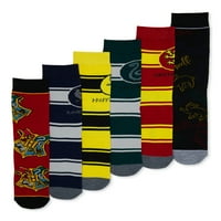 Чорапи на екипажот Хогвортс на Хари Потер, 6-пакувања
