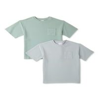 Чудо на нација момчиња текстура со кратки ракави маици, големини 4- & хаски