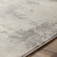 Уметнички ткајачи Монако Апстрактна област килим, сребрена сива боја, 4'3 5'11