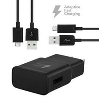 Ixir HTC One SV Charger Fast Micro USB 2. Кабелски комплет од Truwire - {Брз wallиден полнач + микро кабел}