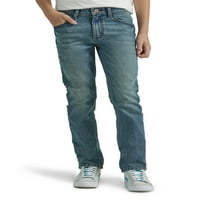 Индигудски тенок Jeanан на момчето Wrangler® Boy Indigood Straight Jean со прилагодување на половината, големини