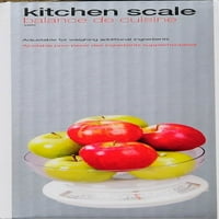 Goodcook кујна lb скала во бела боја со голем капацитет и безбеден капак за машина за миење садови