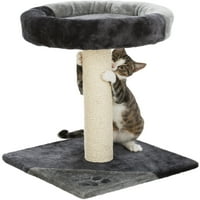 Помлад Тарифа 1-ниво 15,5 Центар за активност на мачки со гребење тунел и играчки од 3 мачки, беж