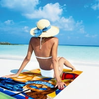 памучна крпа за плажа, мека и брза суво базен, совршен за плажа, пливање, 28 x58