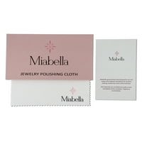 Miabella Women 2- Carat T.G.W. Виолетова фенси-исечена сафир и дијамантски акцент 14kt бело злато природни