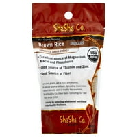Shasha Co Bio-Bud Raw Organic Erpouted Brown Rice, Oz