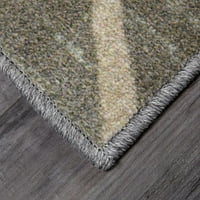 Махавк дома Авон Парк печати килим во сива боја, 3 '4 x5'