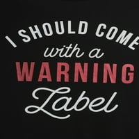 Графичка маица за предупредување за предупредување за хибридни јуниори