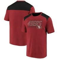 San Francisco 49ers NFL Pro Line by Fanatics брендирана со активна маица во боја на бои - Скарлет
