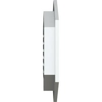 Ekena Millwork 18 W 28 H вертикално врв на вложување на теренот: Функционален, PVC Gable Vent W 1 4 рамка