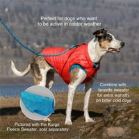 Курго мансарда јакна за кучиња, реверзибилен зимски палто за кучиња, рефлексивно, абење со прицврстување,