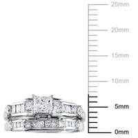 Ctенски КТ Миабела. Дијамантски кластерски прстени за венчавки и ангажмани поставени во 14 кт бело злато