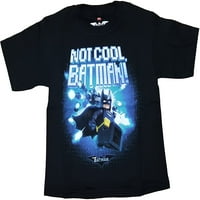 Момци DC Comics Batman Movie Не е кул, црна графичка маица во Бетмен