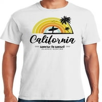 Графичка Америка држава Калифорнија во САД Голден Стејт Машка графичка маица
