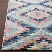 Уметнички ткајачи Аника Геометриска област килим, Тел, 7'10 10'3