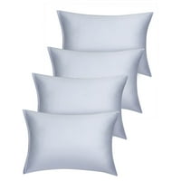 Уникатни поволни цени сет на свилени сатенски перници за перници за покривање сребро стандард