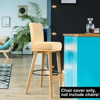 Столички за истегнување на столче за шалтер-висина стол опфаќа шампањ 1 пакет