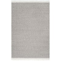 Нулум Ештон Едноставен волна од волна, килим, 5 '8', сива