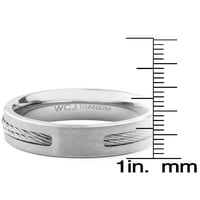 Крајбрежен накит полиран сребрен кабел за титаниум титаниум бенд
