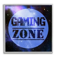 Sumn Industries Gaming Zone Zone Pixel Sky Frashe Graphic Art Grey Framed Art Print Wall Art, Design By Marcus