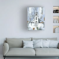 Ени Ворен 'Cerulean spire i' Canvas Art