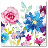 Цвеќиња со светла боја на пазарот со светла боја, ii, галерија, обвиткано со платно, wallидна уметност, 16х16