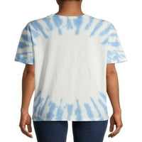 Дејвид Боуви со лажичка со кратки ракави графички опуштено вклопување маица пакет