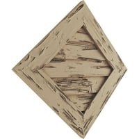 Екена мелница 18 W 18 H Timberthane Pecky Cypress Diamond Fau Wood Нефункционален гејбл вентил, подготвен