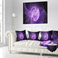 DesignArt Purple Mystic Psychedelic Design - Апстрактна перница за фрлање - 16x16