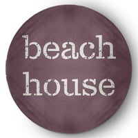 Едноставно Дејзи 5 'Тркалезна куќа на плажа Наутички кинил кинил, правлива виолетова